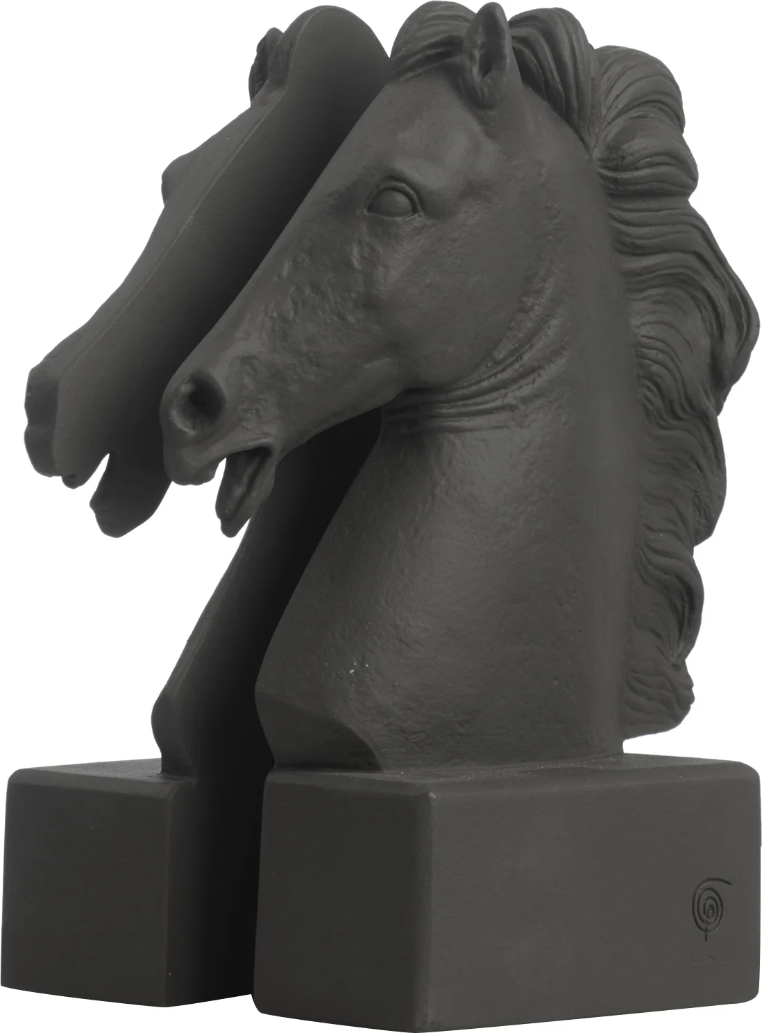 Φωτογραφία προϊόντος: sophia The Horse Σετ 2 Βιβλιοστάτες Γκρι Ανθρακί Κεραμίνη 21x4,5x16,5cm