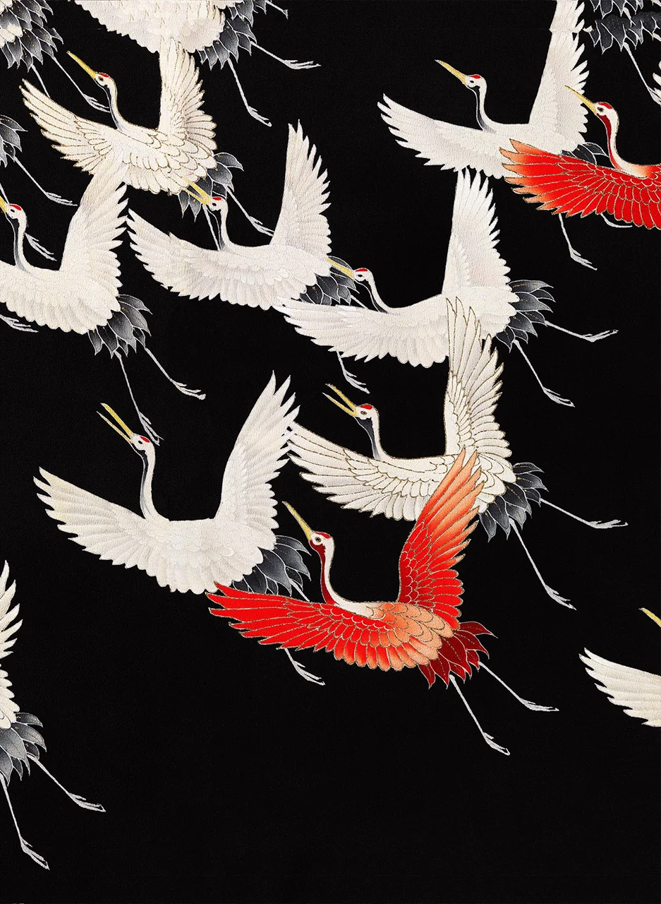 Φωτογραφία προϊόντος: Πίνακας σε καμβά White Cranes Kimono