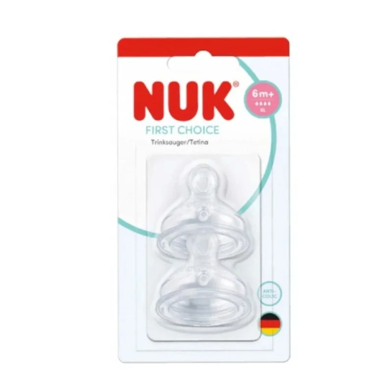 Φωτογραφία προϊόντος: NUK Θηλή First Choice Σιλικόνης μέγεθος XL 2τεμ.