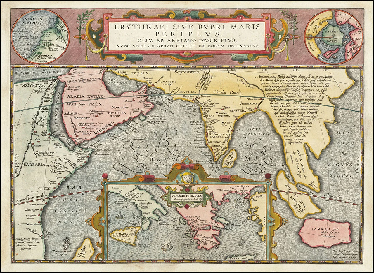 Φωτογραφία προϊόντος: Πίνακας σε καμβά Red sea Ortelius