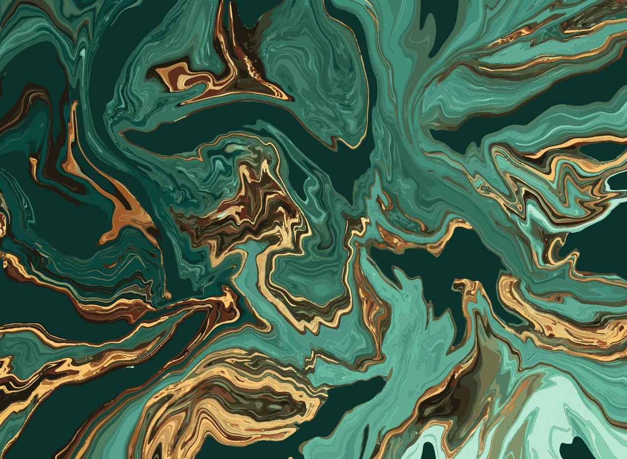 Φωτογραφία προϊόντος: Πίνακας σε καμβά Gold and emerald marble μάρμαρο