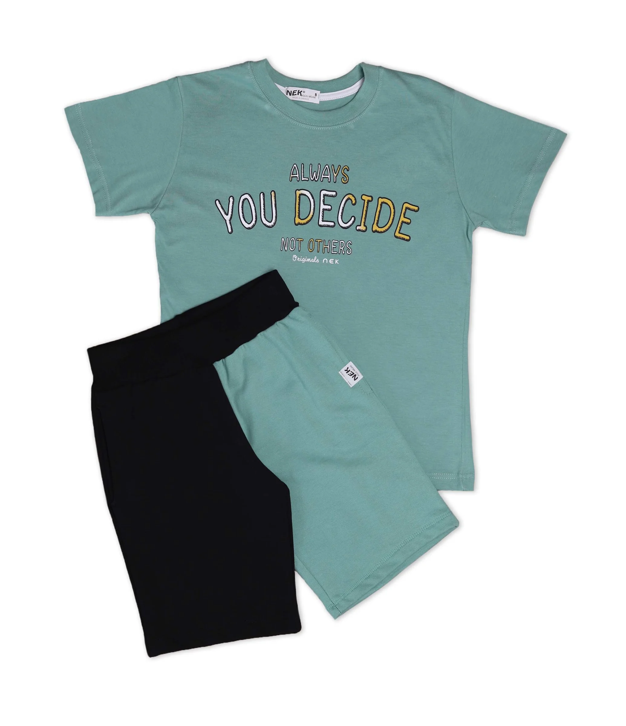 Φωτογραφία προϊόντος: NEK Kids Wear ΣΕΤ ALWAYS YOU DECIDE ΒΕΡΑΜΑΝ - ΜΑΥΡΟ