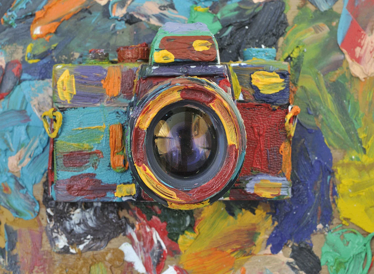 Φωτογραφία προϊόντος: Πίνακας σε καμβά Camera watercolor