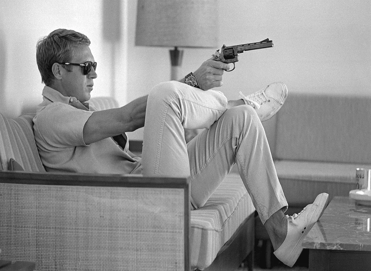 Φωτογραφία προϊόντος: Πίνακας σε καμβά Steve McQueen Taking Aim