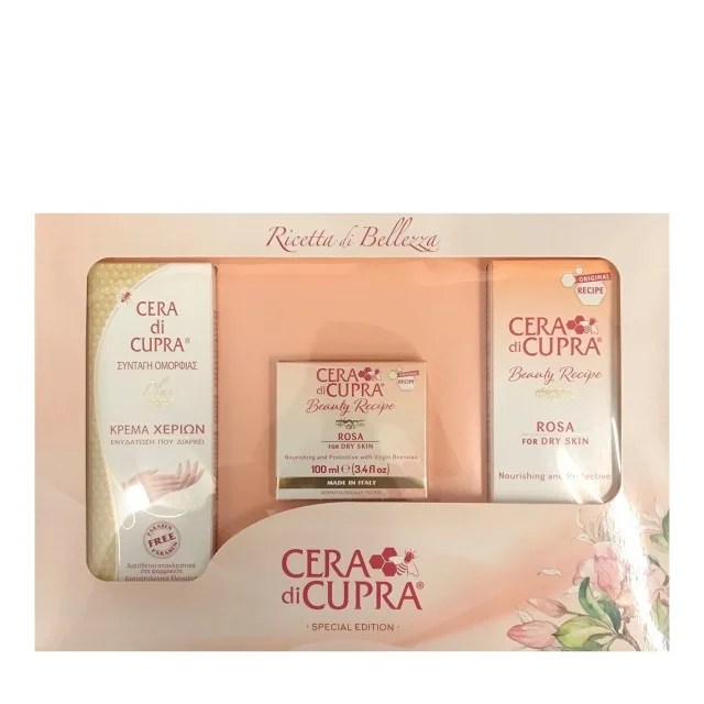Φωτογραφία προϊόντος: Cera Di Cupra Promo Κρέμα Χεριών 75 ml +amp; Rosa Σωληνάριο 75ml +amp; Rosa Βάζο 100ml
