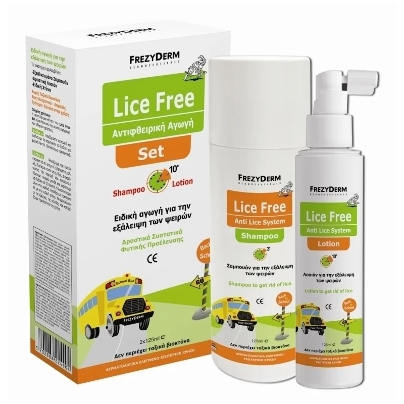 Φωτογραφία προϊόντος: Frezyderm Lice Free Set (Shampoo + Lotion 2X125Ml)