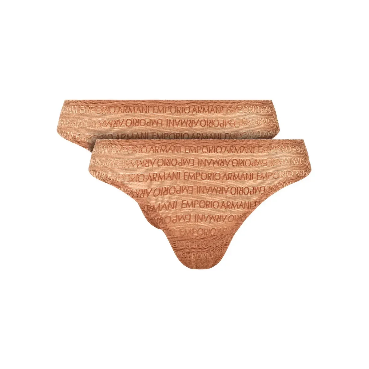 Φωτογραφία προϊόντος: Emporio Armani Γυναικείο Brazil Logo Pattern - Διπλό Πακέτο, Χρώμα Cacao
