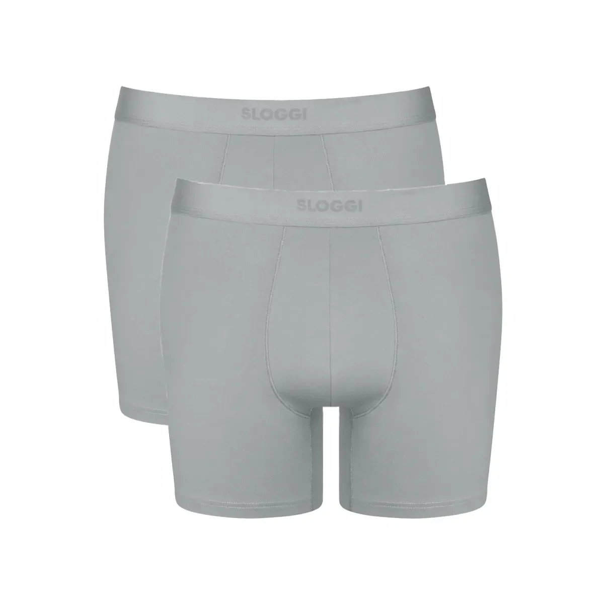 Φωτογραφία προϊόντος: Sloggi Ανδρικό Boxer Ever Ease Short - Διπλό Πακέτο, Χρώμα Silver Grey