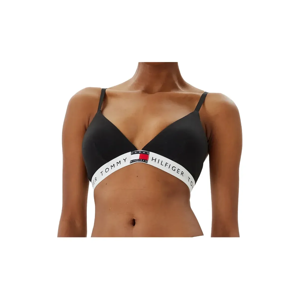Φωτογραφία προϊόντος: Tommy Hilfiger Γυναικείο Σουτιέν Τρίγωνο Logo Flag, Χρώμα Μαύρο