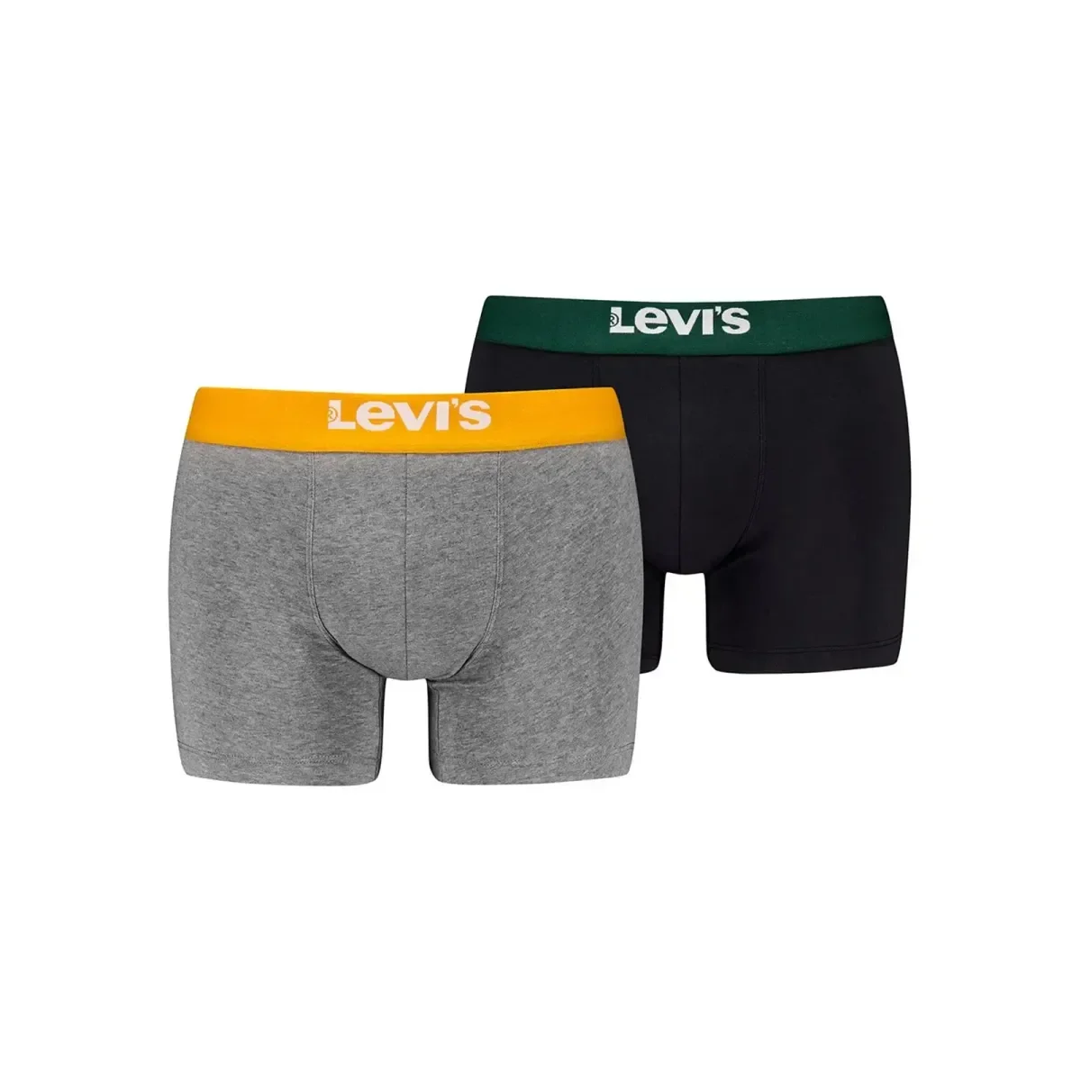 Φωτογραφία προϊόντος: Levi's Ανδρικό Boxer Solid Basic Organic Cotton - Διπλό Πακέτο, Χρώμα Grey Black Combo