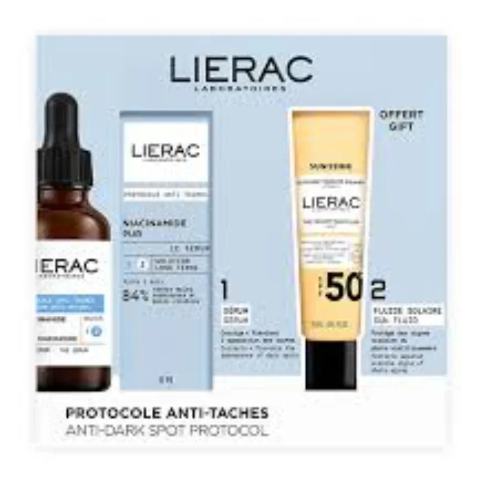 Φωτογραφία προϊόντος: Lierac Promo Anti-Dark Spots Protocol The Serum Ορός Πρωτόκολλο κατά των Κηλίδων, 30ml +amp; Δώρο The Velvety Sun