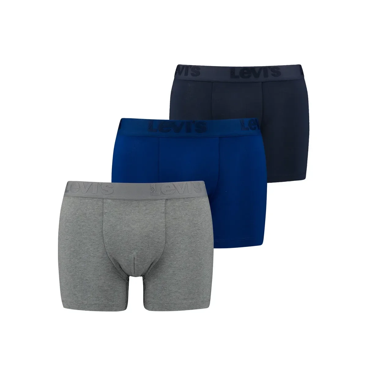 Φωτογραφία προϊόντος: Levi's Ανδρικό Boxer High Comfort Stretch - Τριπλό Πακέτο, Χρώμα Grey Blue Combo