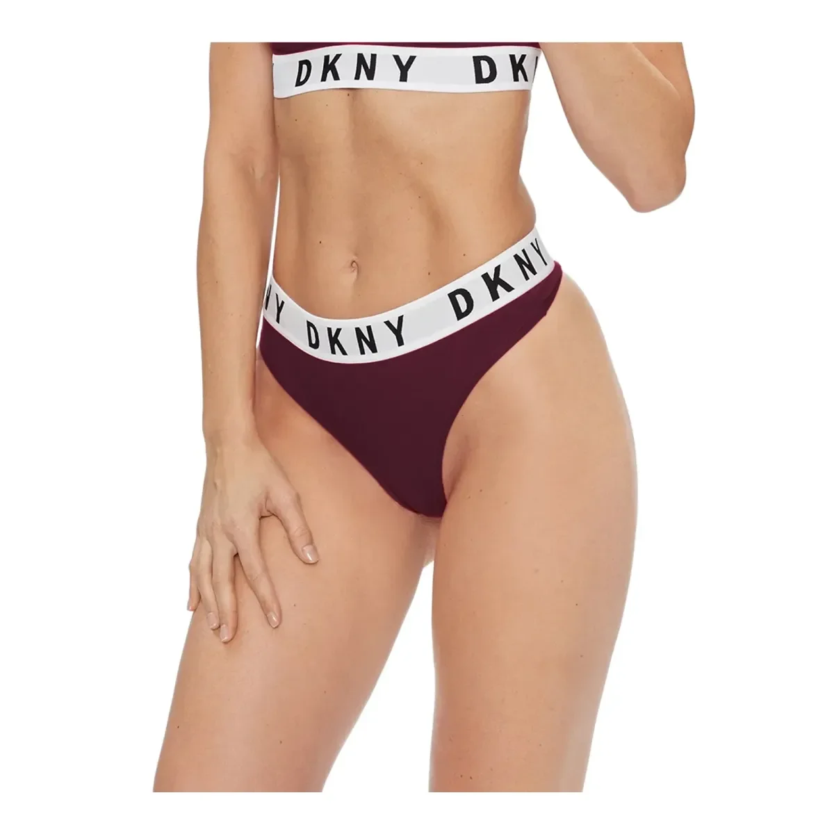 Φωτογραφία προϊόντος: DKNY Γυναικείο String Cosy Boyfriend Thong, Χρώμα Chocotrufl