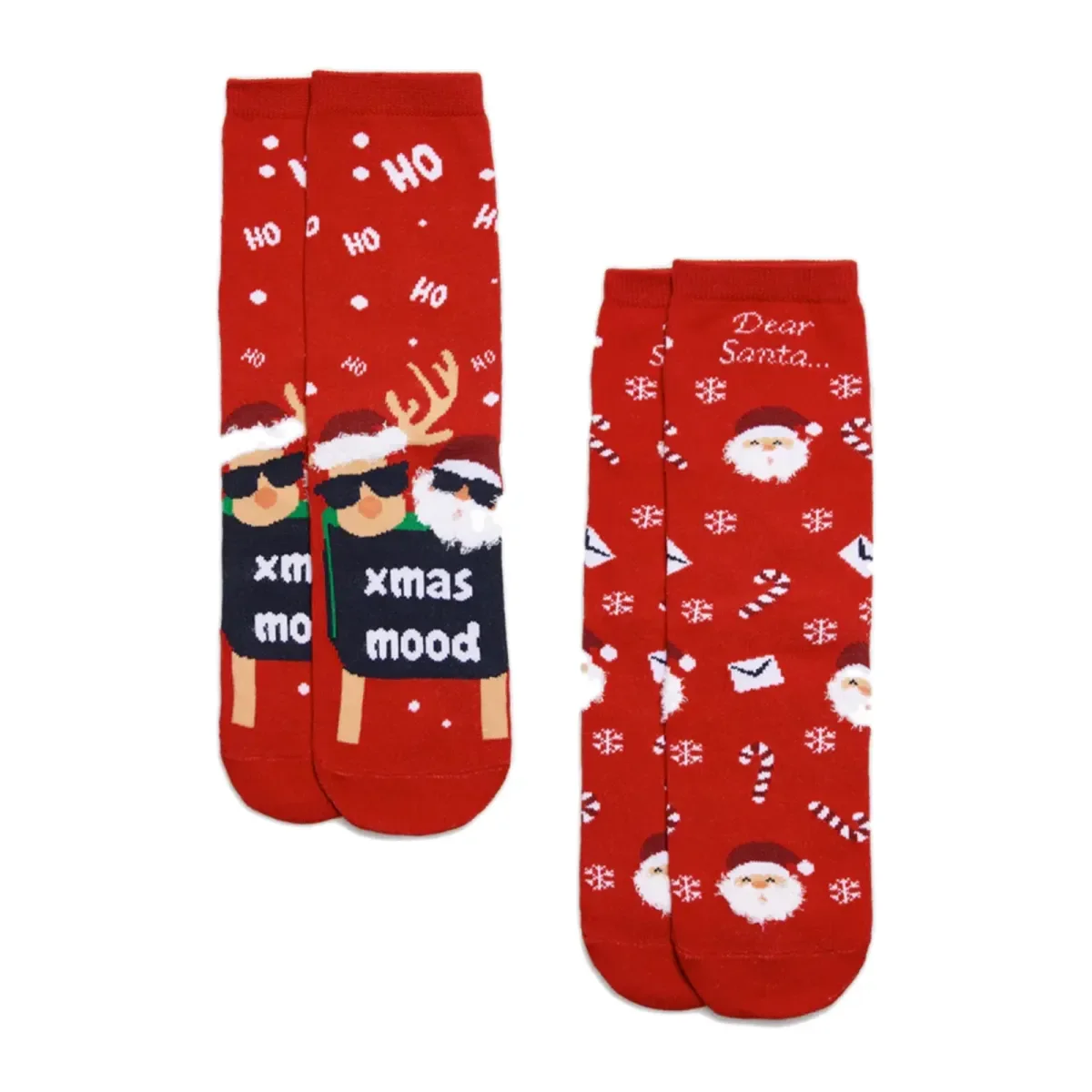 Φωτογραφία προϊόντος: Ysabel Mora Παιδικές Κάλτσες Xmas Mood - 2 Ζεύγη, Χρώμα Κόκκινο