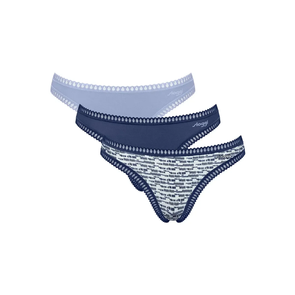 Φωτογραφία προϊόντος: Sloggi Γυναικείο String GO Crush String - Τριπλό Πακέτο, Χρώμα Πολύχρωμο-Μπλε-Γαλάζιο