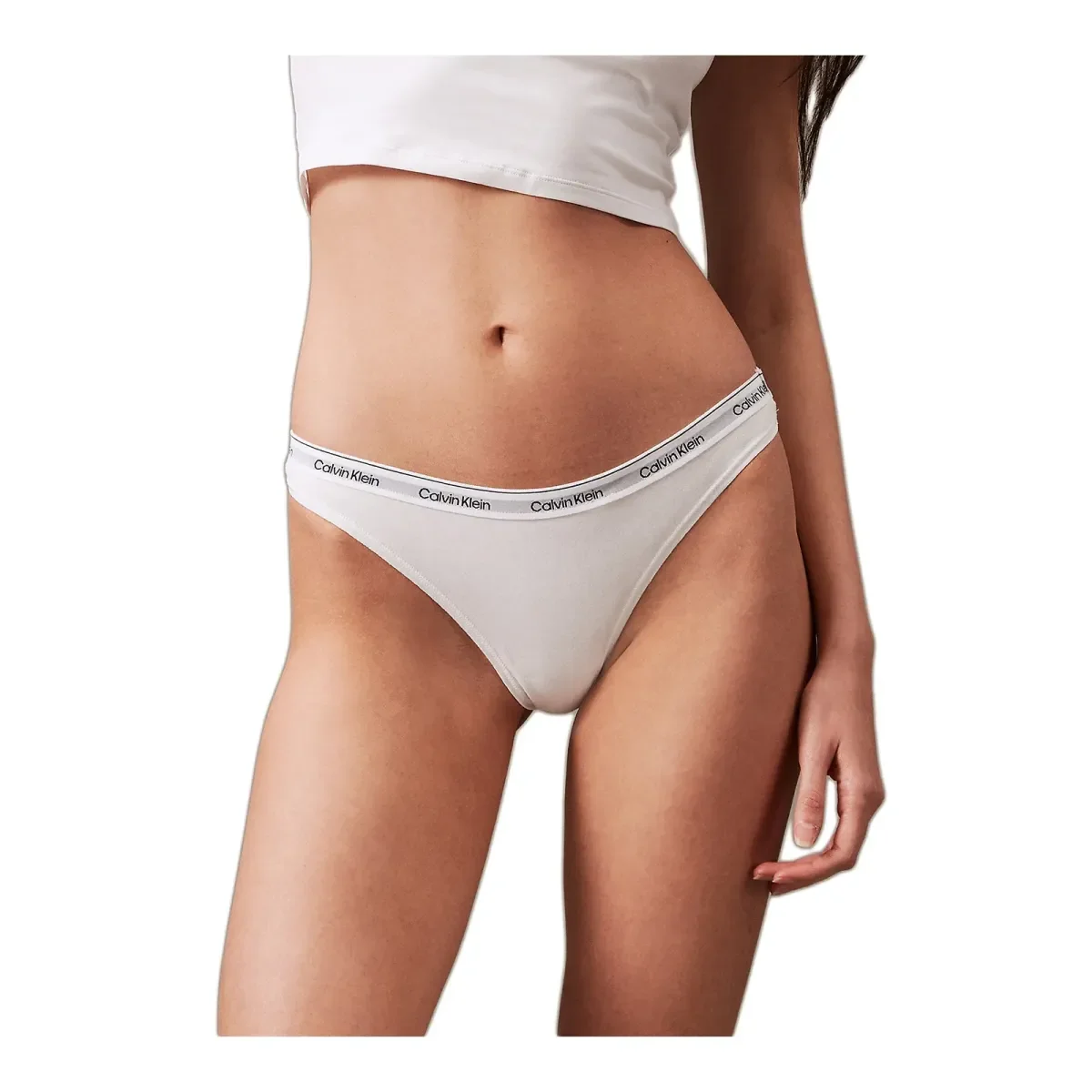 Φωτογραφία προϊόντος: Calvin Klein Γυναικείο String Modern Logo Thong, Χρώμα Λευκό