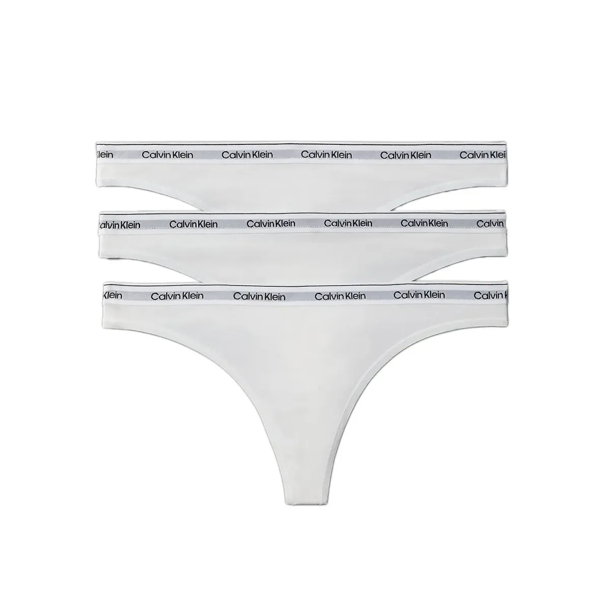 Φωτογραφία προϊόντος: Calvin Klein Γυναικείο String Modern Logo Thongs - Τριπλό Πακέτο, Χρώμα Λευκό
