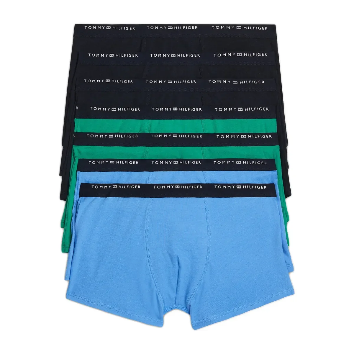 Φωτογραφία προϊόντος: Tommy Hilfiger Παιδικό Boxer Αγόρι TH Original Logo - 7άδα, Χρώμα Des Sky-Oly Gr-B Spell