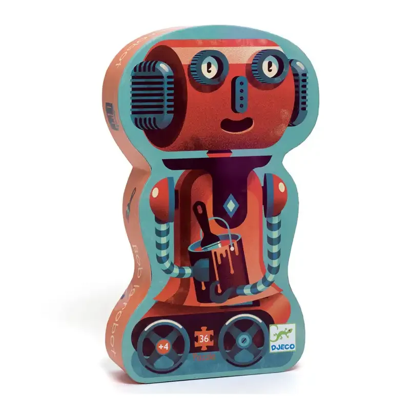 Φωτογραφία προϊόντος: Djeco Παζλ Σε Σχηματικό Κουτί 36 τεμ. Ο Μπομπ Το Ρομπότ (07239)