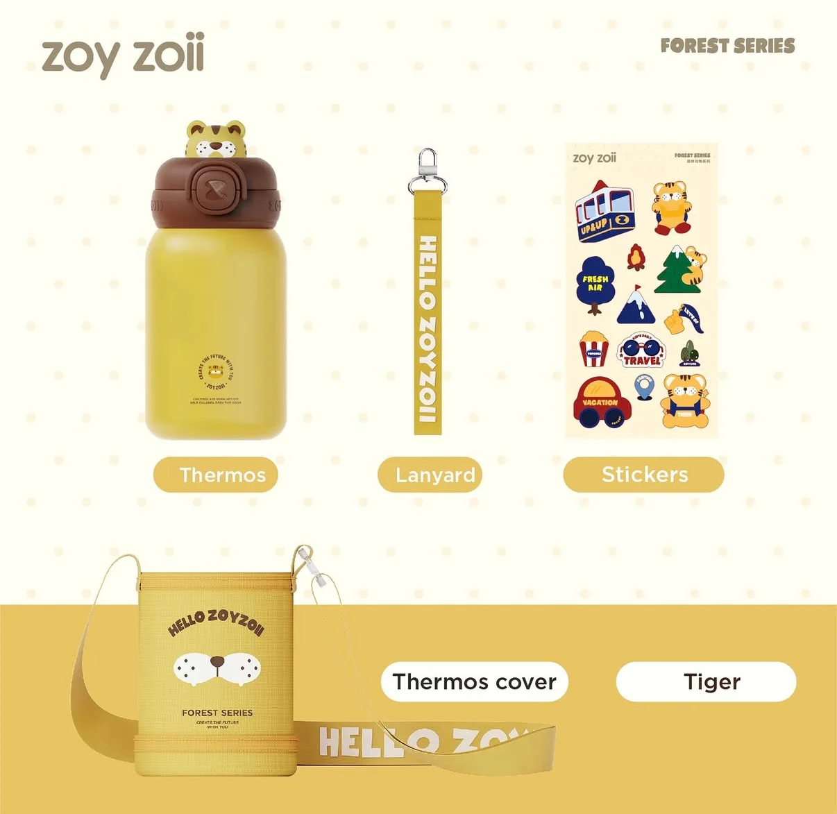 Φωτογραφία προϊόντος: Zoyzoii® Thermos TIGER