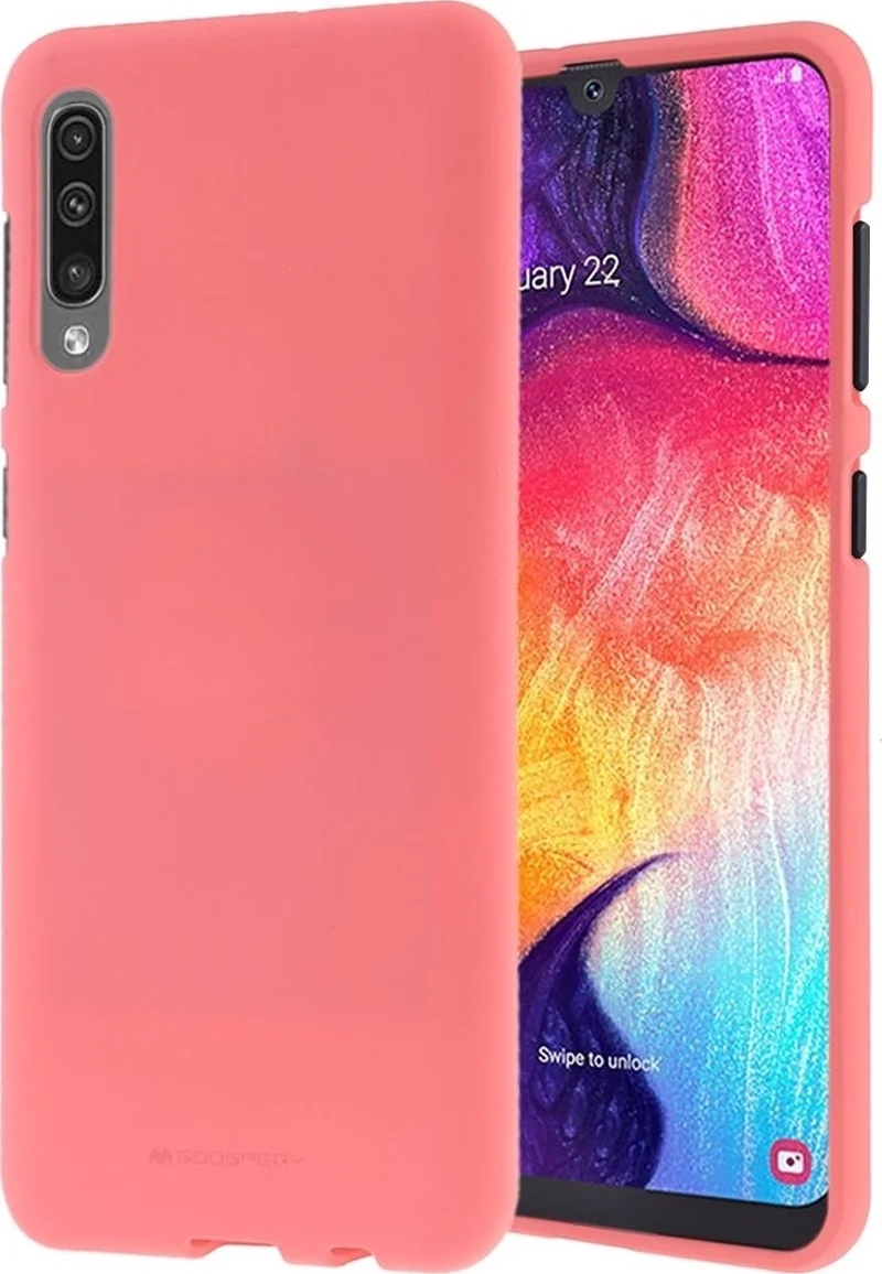 Φωτογραφία προϊόντος: Mercury Soft Feeling Back Cover Σιλικόνης Ροζ (Galaxy A50)