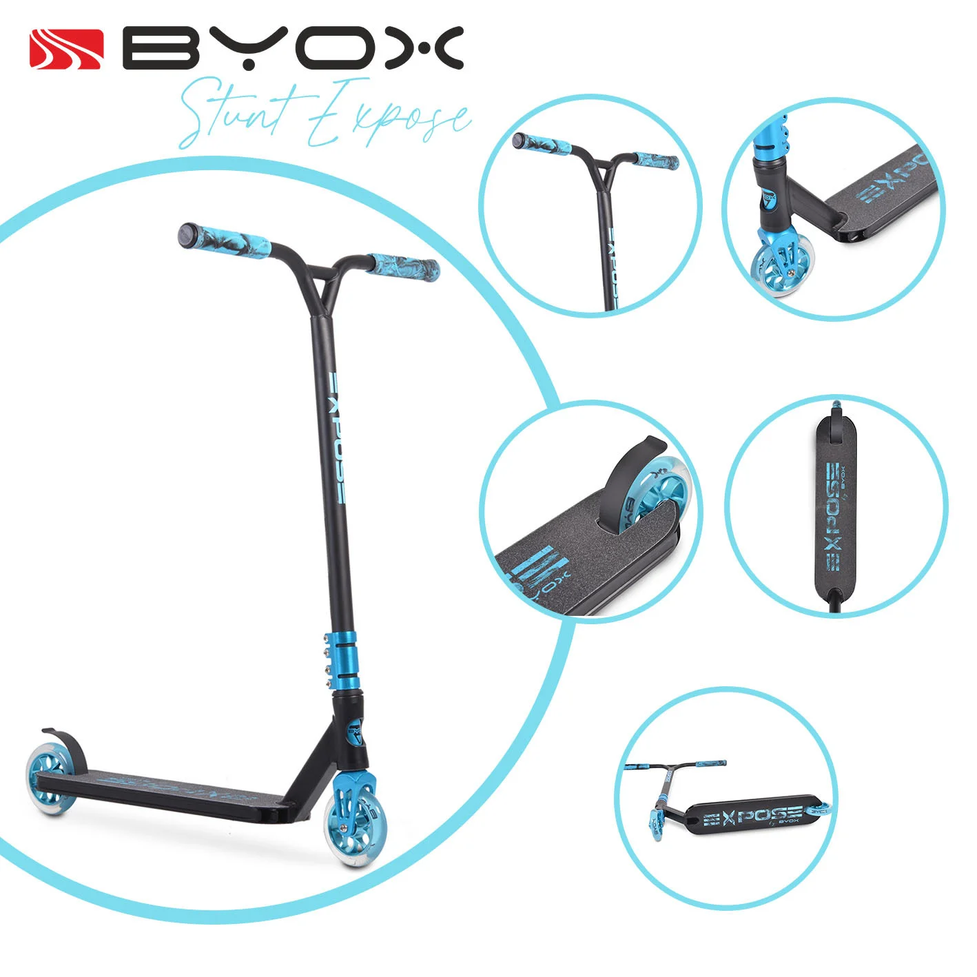 Φωτογραφία προϊόντος: BYOX - Stunt scooter Expose blue - 3800146227173