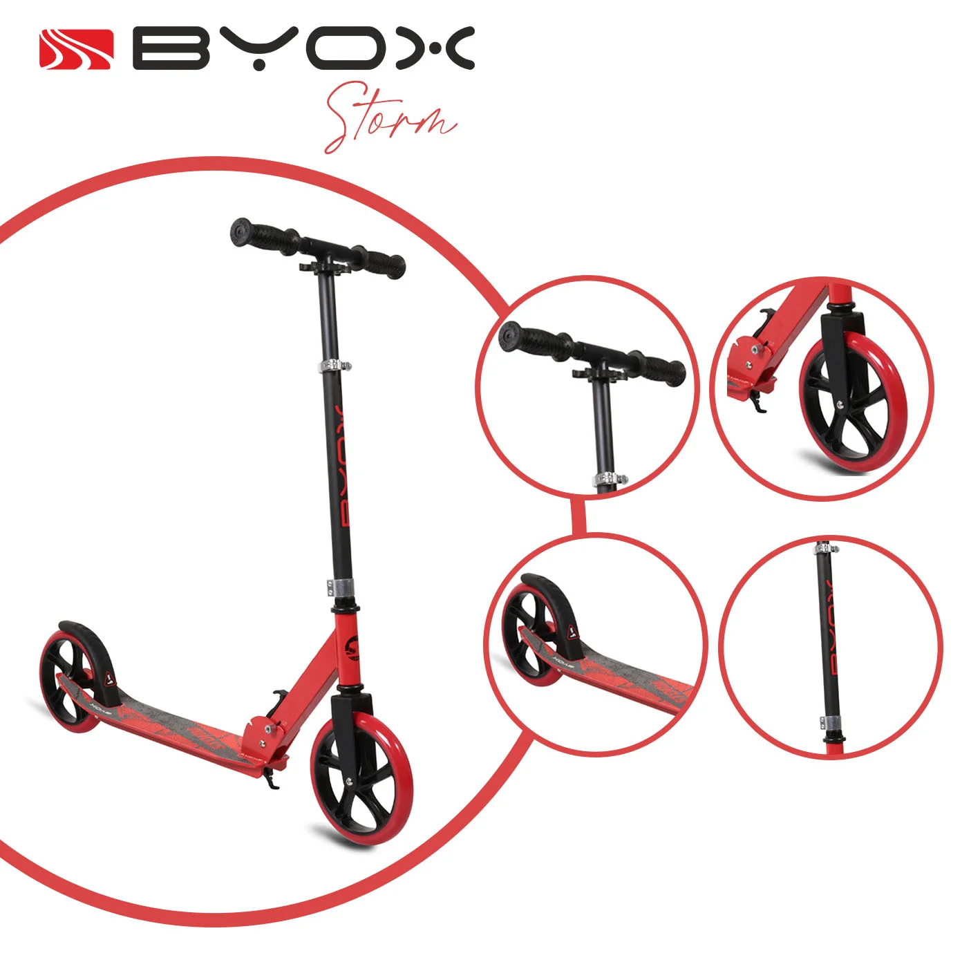 Φωτογραφία προϊόντος: BYOX - Scooter Storm red - 3800146255626