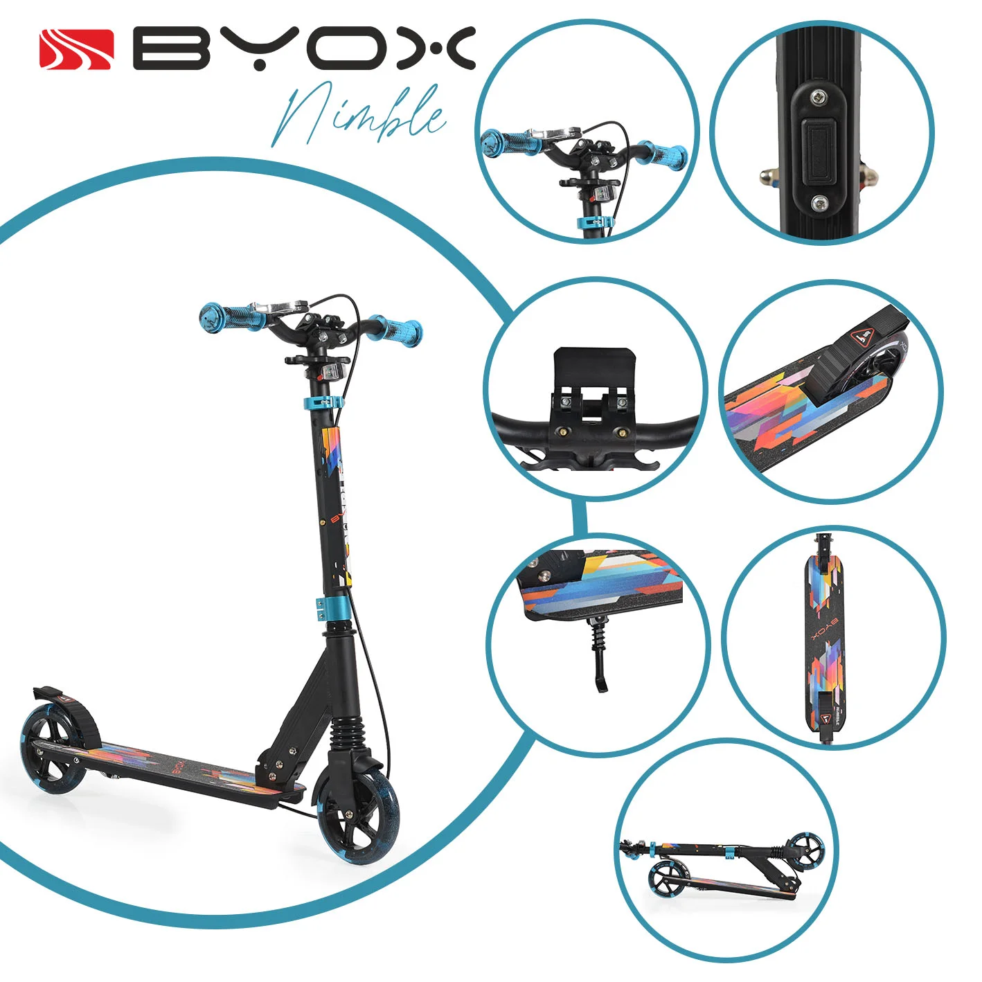 Φωτογραφία προϊόντος: BYOX - Scooter Nimble blue - 3800146227739
