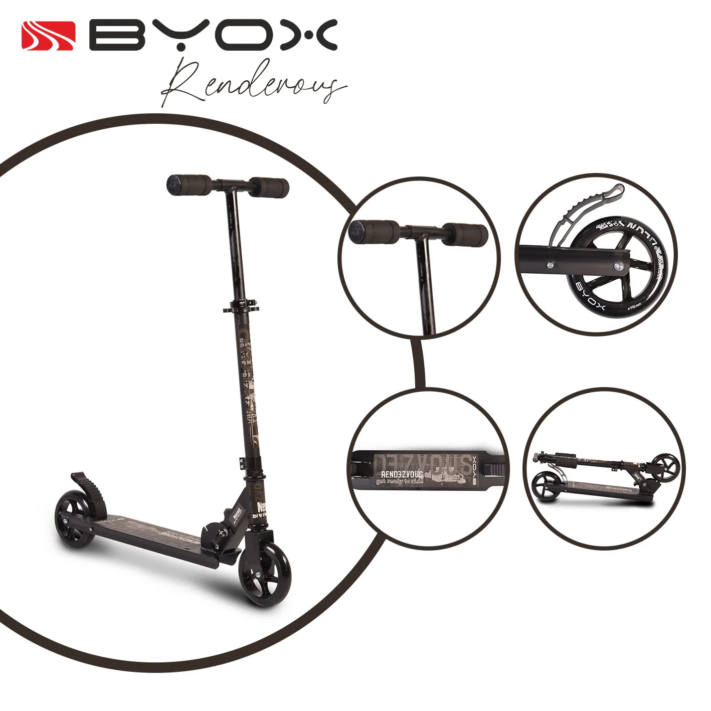 Φωτογραφία προϊόντος: BYOX - Scooter Rendevous black - 3800146253417