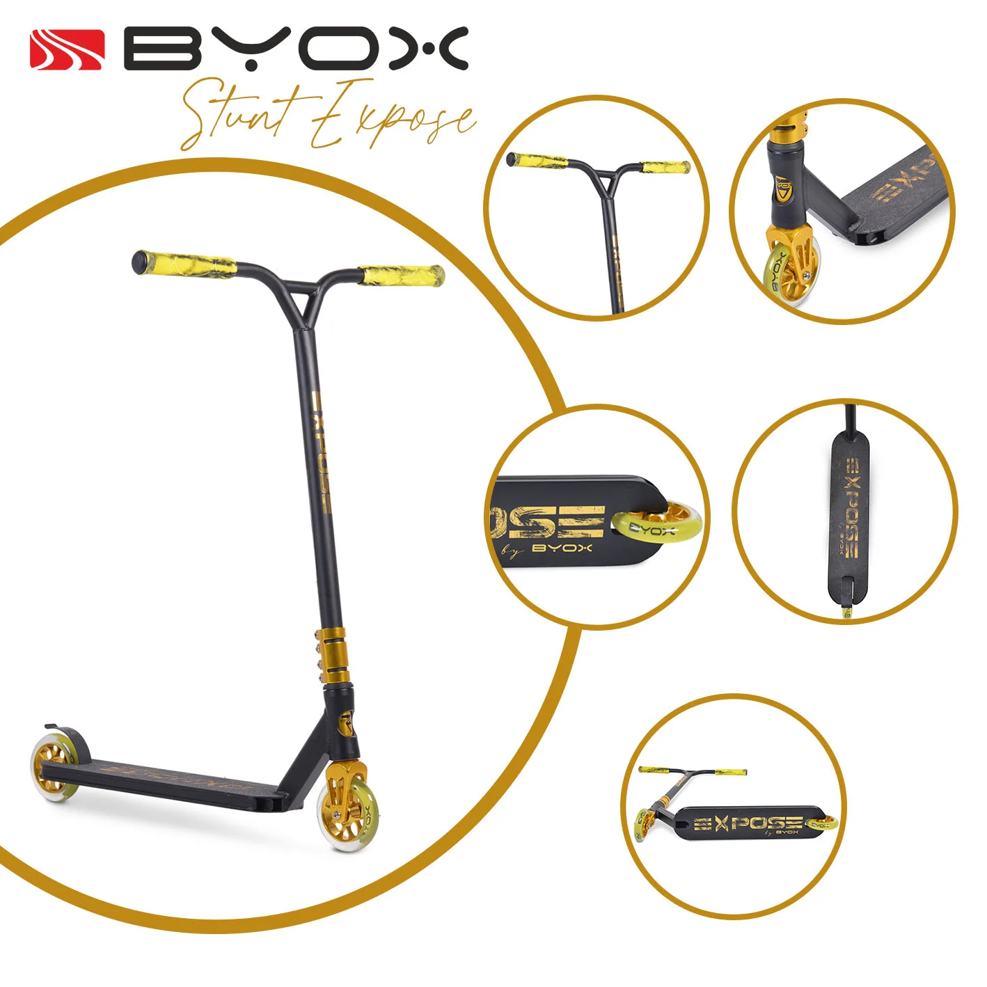 Φωτογραφία προϊόντος: BYOX - Stunt scooter Expose gold - 3800146227166