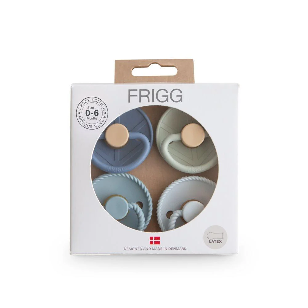 Φωτογραφία προϊόντος: Σετ 4 Πιπίλες Latex FRIGG – Skyline Serenity 0-6 Μηνών