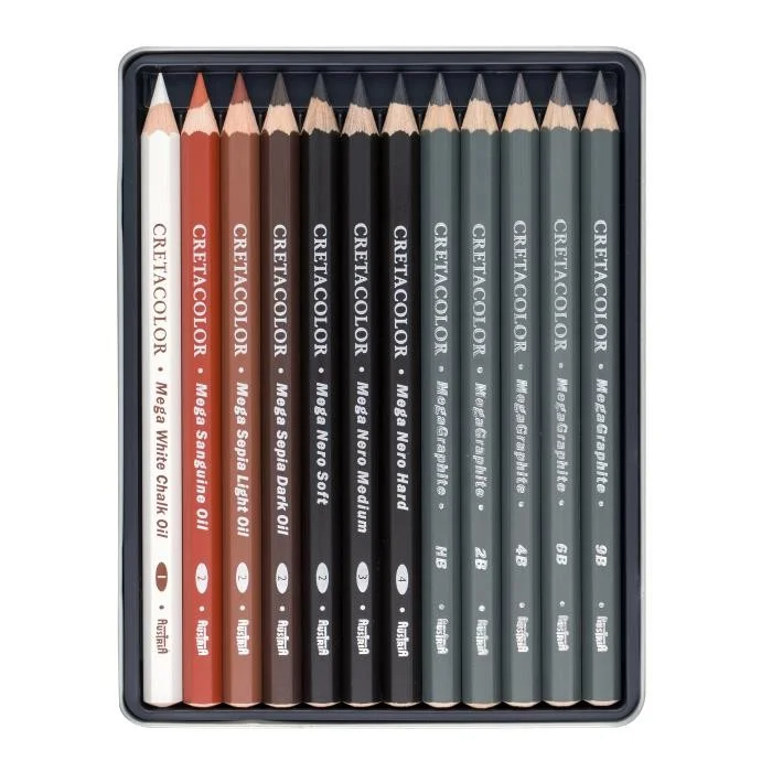 Φωτογραφία προϊόντος: ΣΕΤ ΣΧΕΔΙΑΣΗΣ CRETACOLOR X-SKETCH ΜΕ ΜΥΤΗ 5,5ΜΜ ΣΕ ΜΕΤΑΛΛΙΚΟ ΚΟΥΤΙ 12 ΤΕΜΑΧΙΩΝ