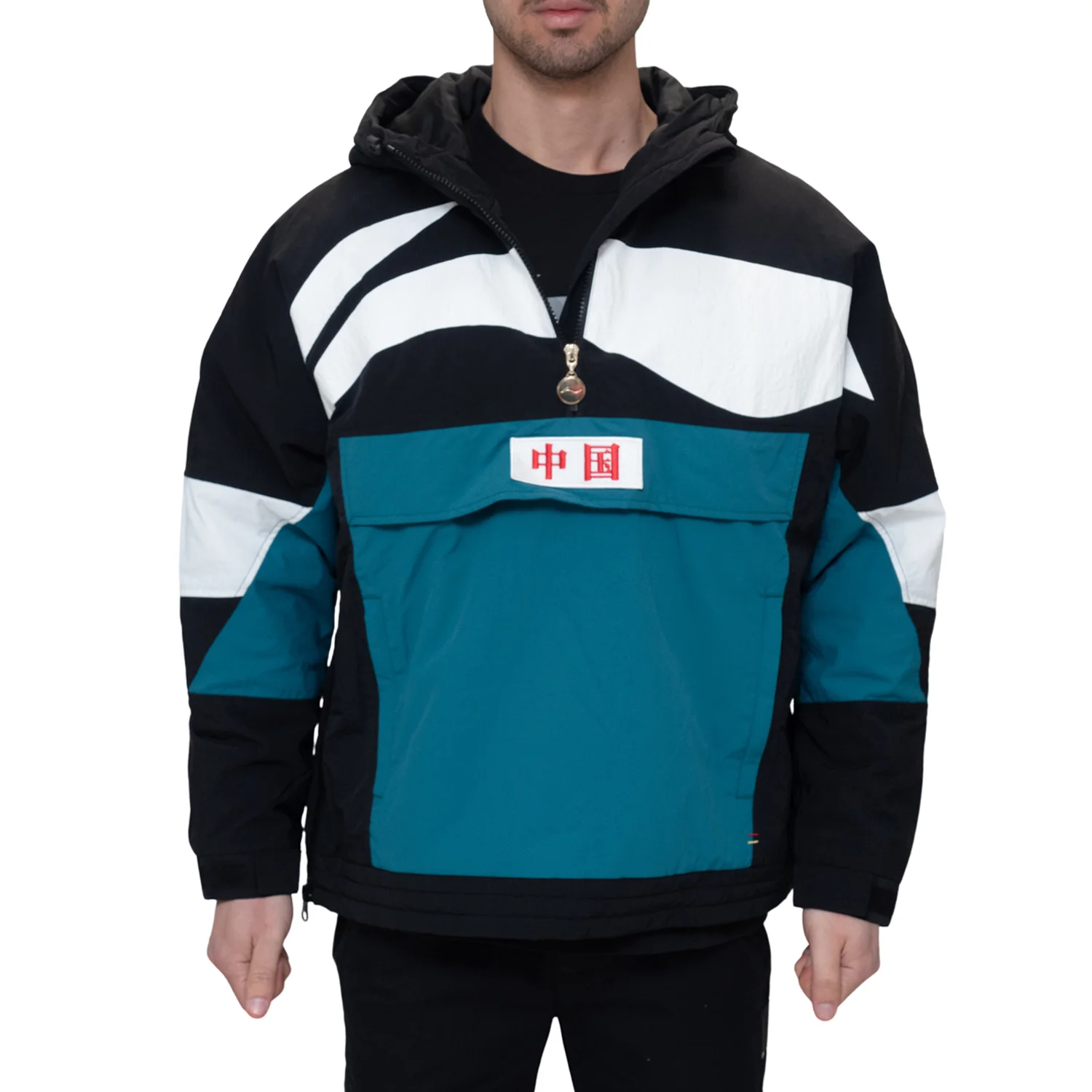 Φωτογραφία προϊόντος: Ανδρικό Φούτερ Li Ning Li-Ning Trend Sports Coat Winter Warm Loose Fit - ΜΑΥΡΟ-ΠΡΑΣΙΝΟ-ΛΕΥΚΟ