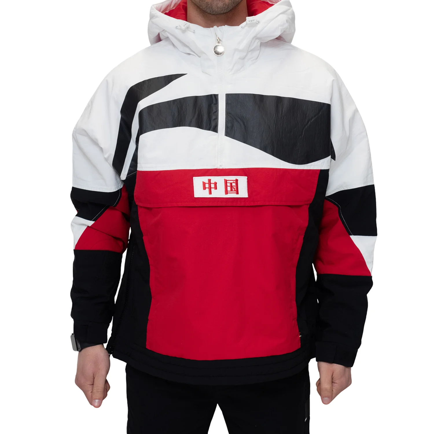 Φωτογραφία προϊόντος: Ανδρικό Φούτερ Li Ning Li-Ning Trend Sports Coat Winter Warm Loose Fit - KOKKINO-MAYΡΟ-ΛΕΥΚΟ