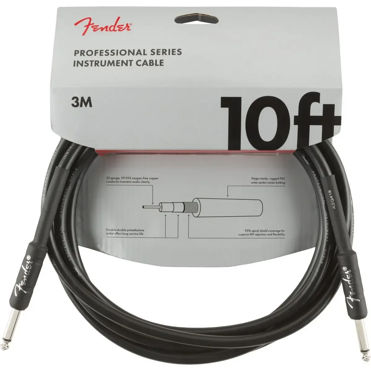 Φωτογραφία προϊόντος: Fender Professional Series Καλώδιο Οργάνου Ίσιο-Ίσιο 3m