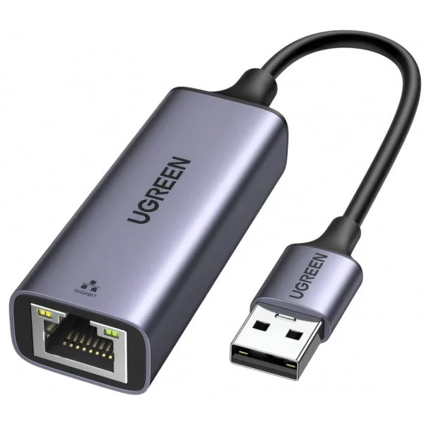 Φωτογραφία προϊόντος: Προσαρμογέας Ethernet UGREEN CM209, RJ45, USB, Γκρι