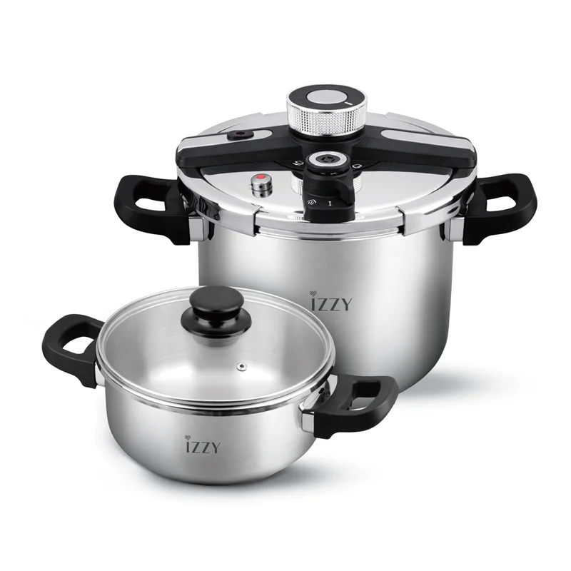 Φωτογραφία προϊόντος: Izzy Gourmet Multi Set 9Lt + 5Lt Χύτρα Ταχύτητας και Κατσαρόλα με καπάκι (213181)