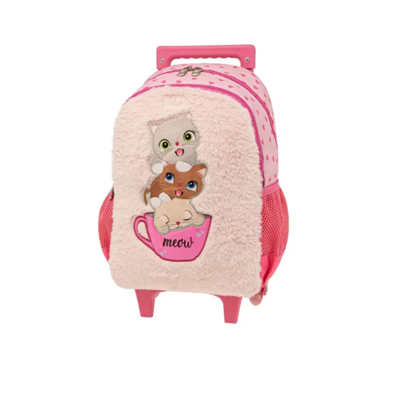 Φωτογραφία προϊόντος: POLO σακίδιο TROLLEY JUNIOR με γατάκια ροζ 901041-8229