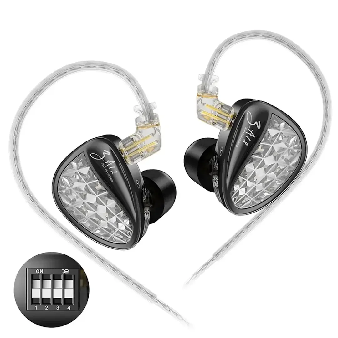 Φωτογραφία προϊόντος: KZ ZA12 Tuning Ακουστικά In-Ear Μαύρα