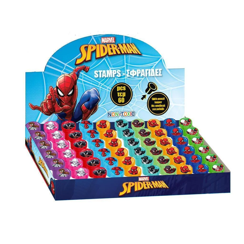 Φωτογραφία προϊόντος: Διακάκης Σφραγίδες Spiderman (Διάφορα Σχέδια) 1τμχ