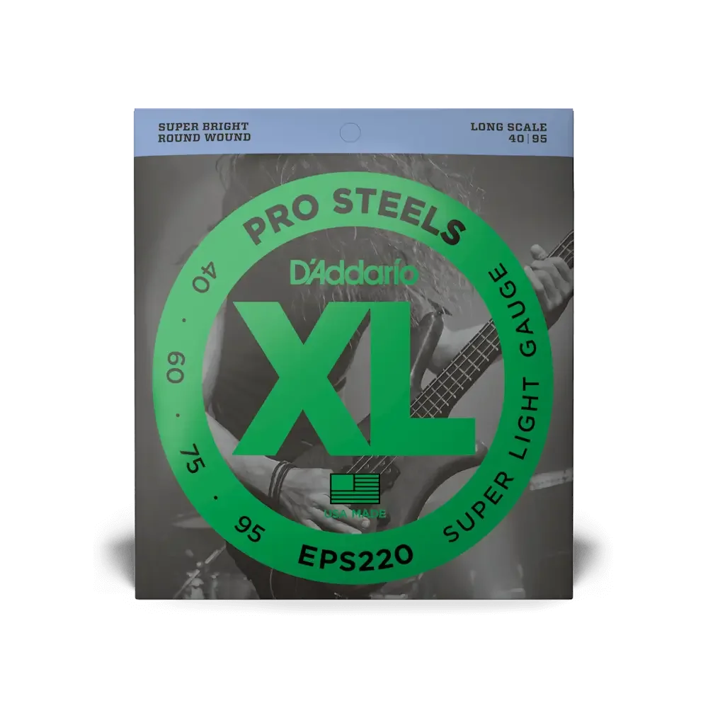 Φωτογραφία προϊόντος: dAddario D'Addario EPS220 Pro Steels Χορδές 4άχορδου Ηλεκτρικού Μπάσου 40-95