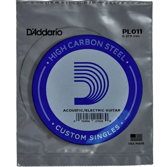 Φωτογραφία προϊόντος: dAddario D'Addario PL011 Plain Steel Χορδή Ακουστικής/ Ηλεκτρικής Κιθάρας