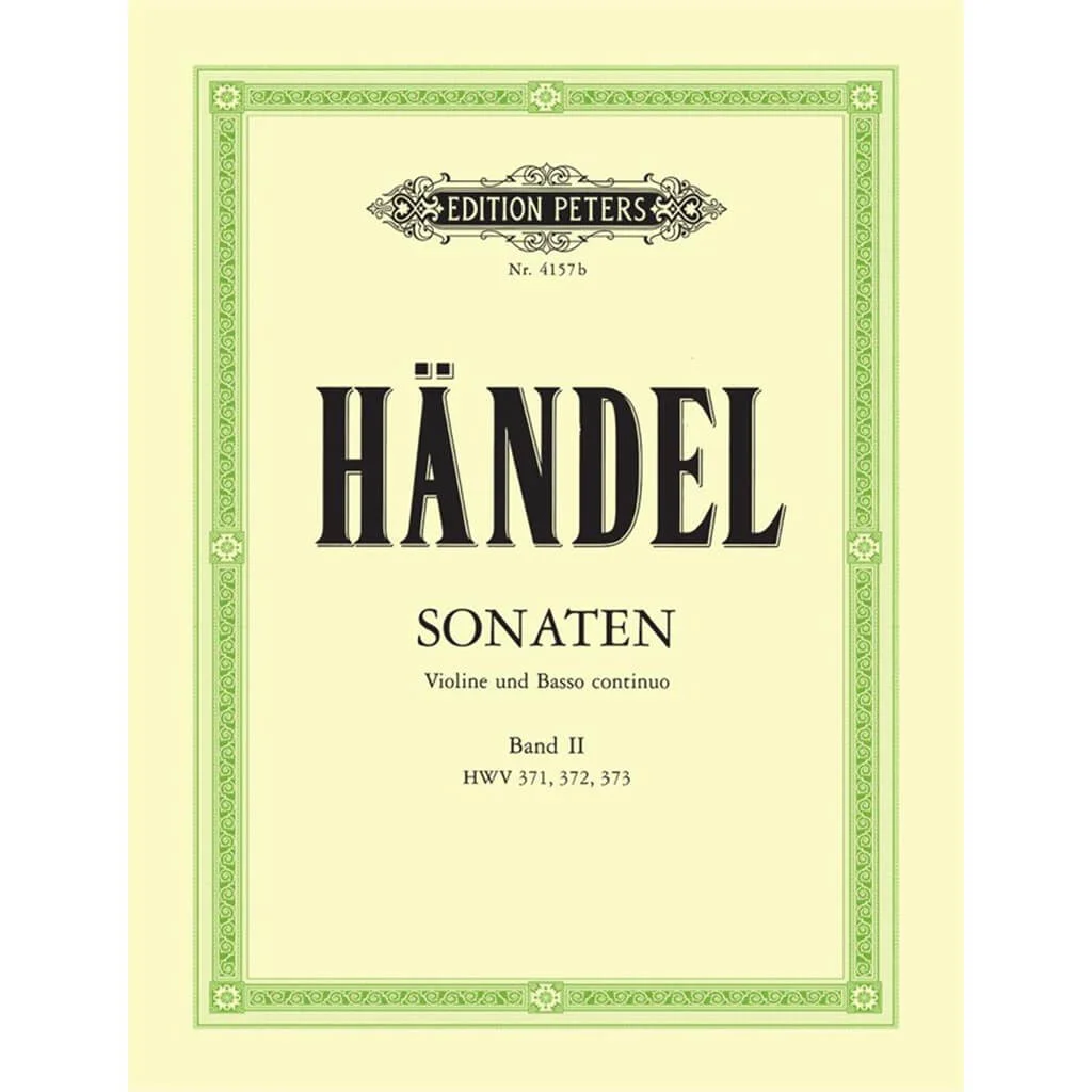 Φωτογραφία προϊόντος: Edition Peters Peters - HANDEL Sonates N.2