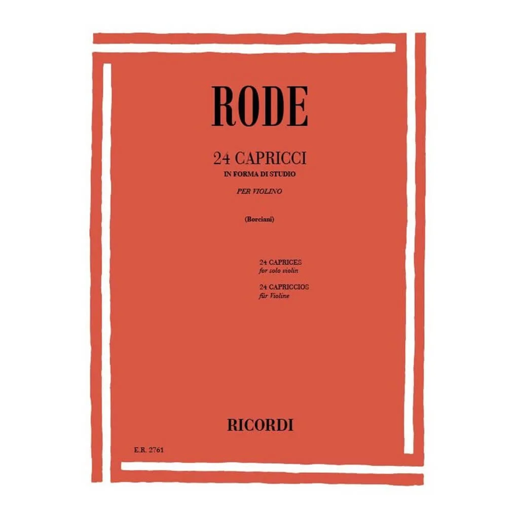 Φωτογραφία προϊόντος: RICORDI - RODE 24 Capricci In Forma Di Studio