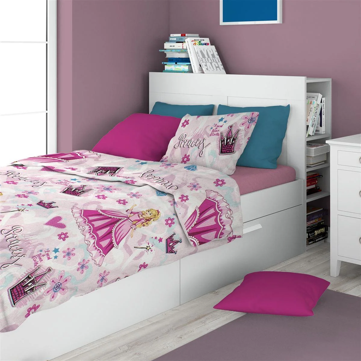 Φωτογραφία προϊόντος: Σετ Σεντόνια 3τμχ Polycotton Μονά 160x240εκ. Princess 390 Pink Dimcol