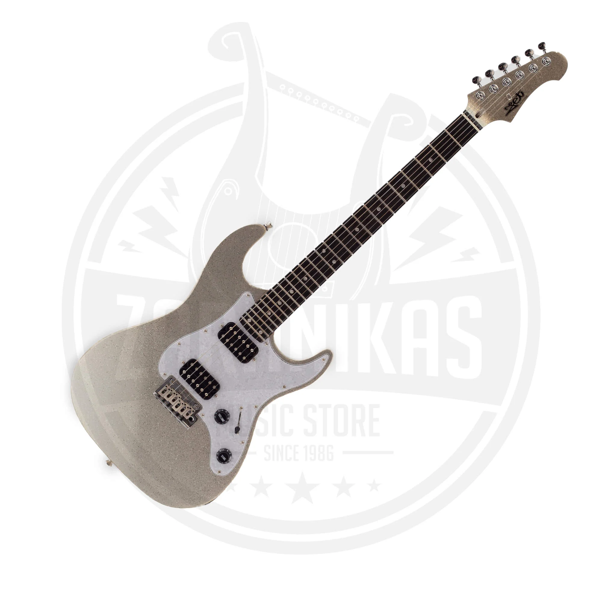 Φωτογραφία προϊόντος: JET Guitars JET JS-500 SLS Stratocaster HH Ηλεκτρική Κιθάρα Silver Sparkle