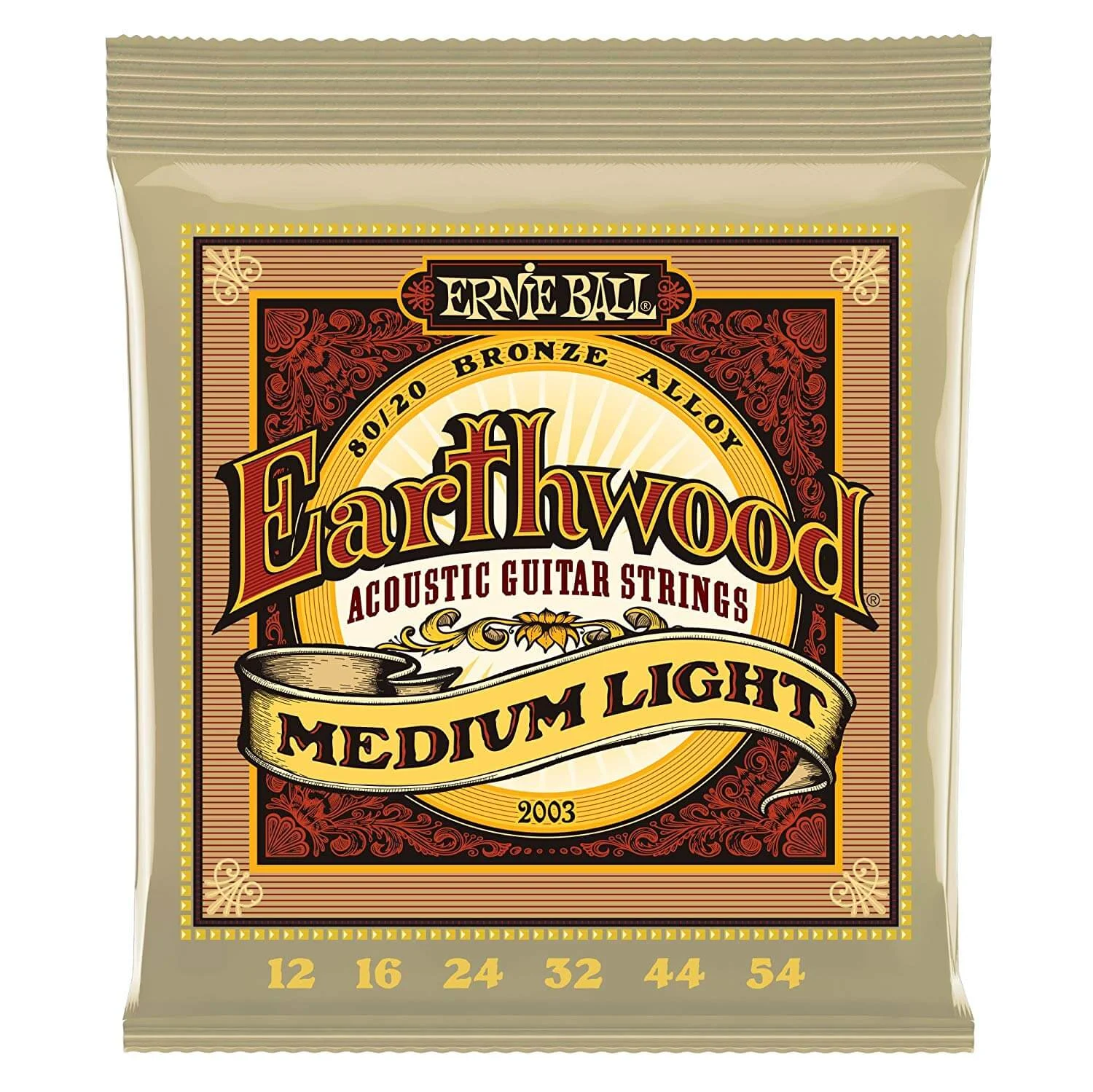 Φωτογραφία προϊόντος: ErnieBall 2003 Earthwood 80/20 Bronze Χορδές Ακουστικής Κιθάρας 12-54