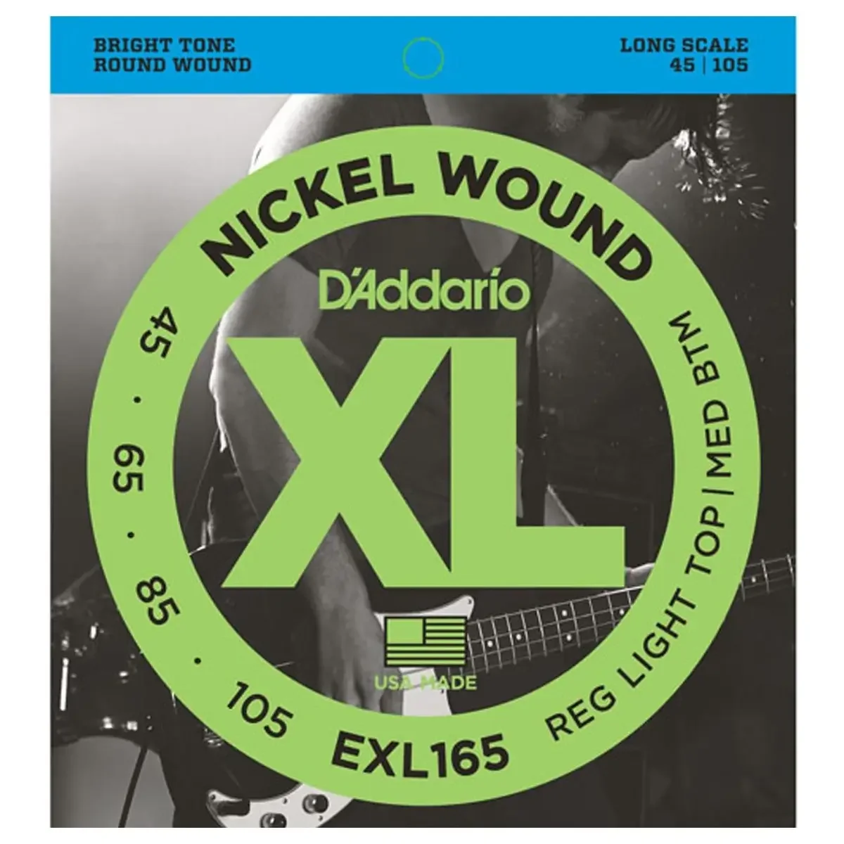 Φωτογραφία προϊόντος: dAddario D'Addario EXL165 Χορδές 4άχορδου Ηλεκτρικού Μπάσου 45-105