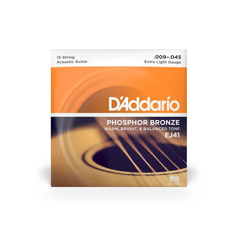 Φωτογραφία προϊόντος: dAddario D'Addario EJ41 Phosphor Bronze Χορδές 12άχορδης Ακουστικής Κιθάρας 9 - 45