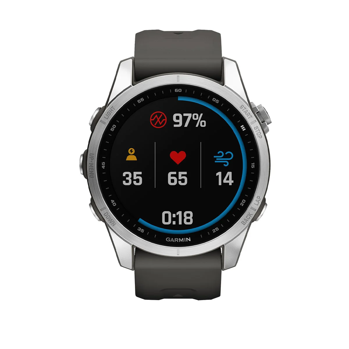 Φωτογραφία προϊόντος: Garmin Fenix 7S-42mm Graphite/Silver
